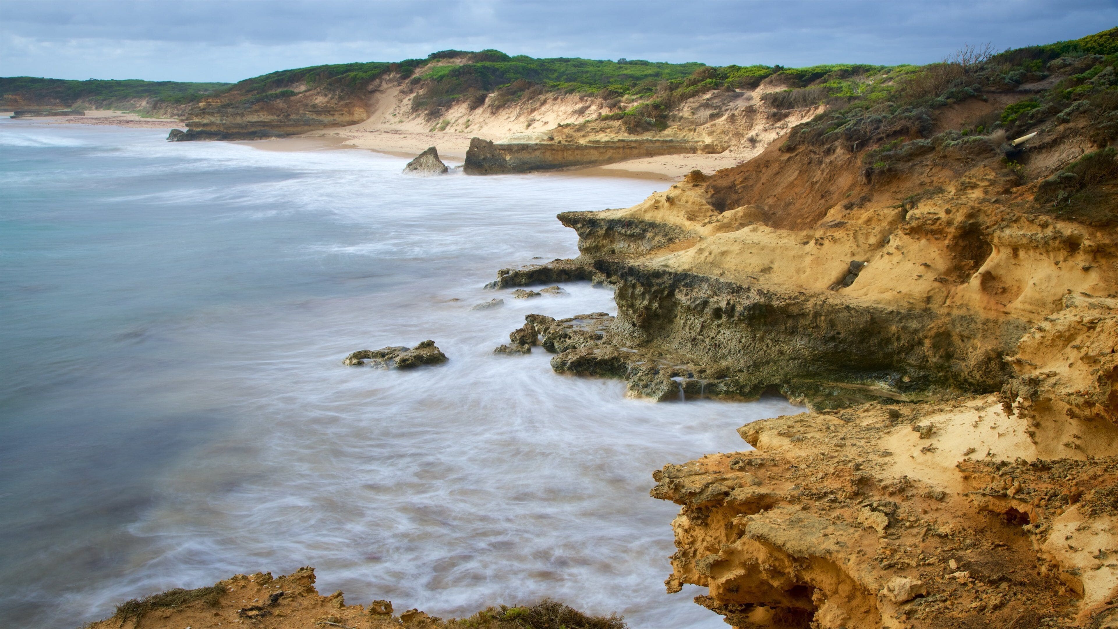 Bay of Martyrs showing general coastal views and rocky coastline