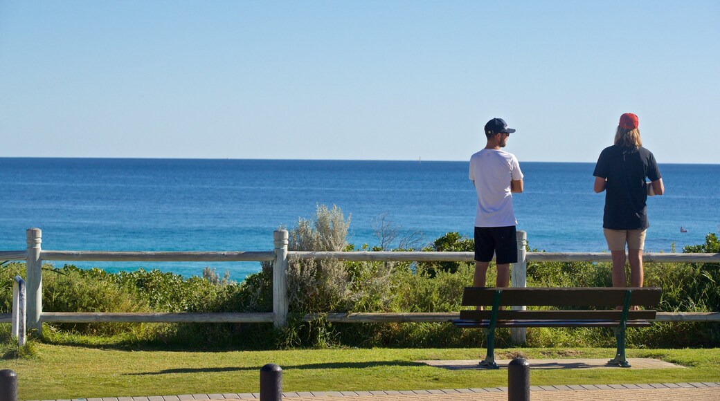 Sorrento Beach featuring a garden and general coastal views as well as a couple