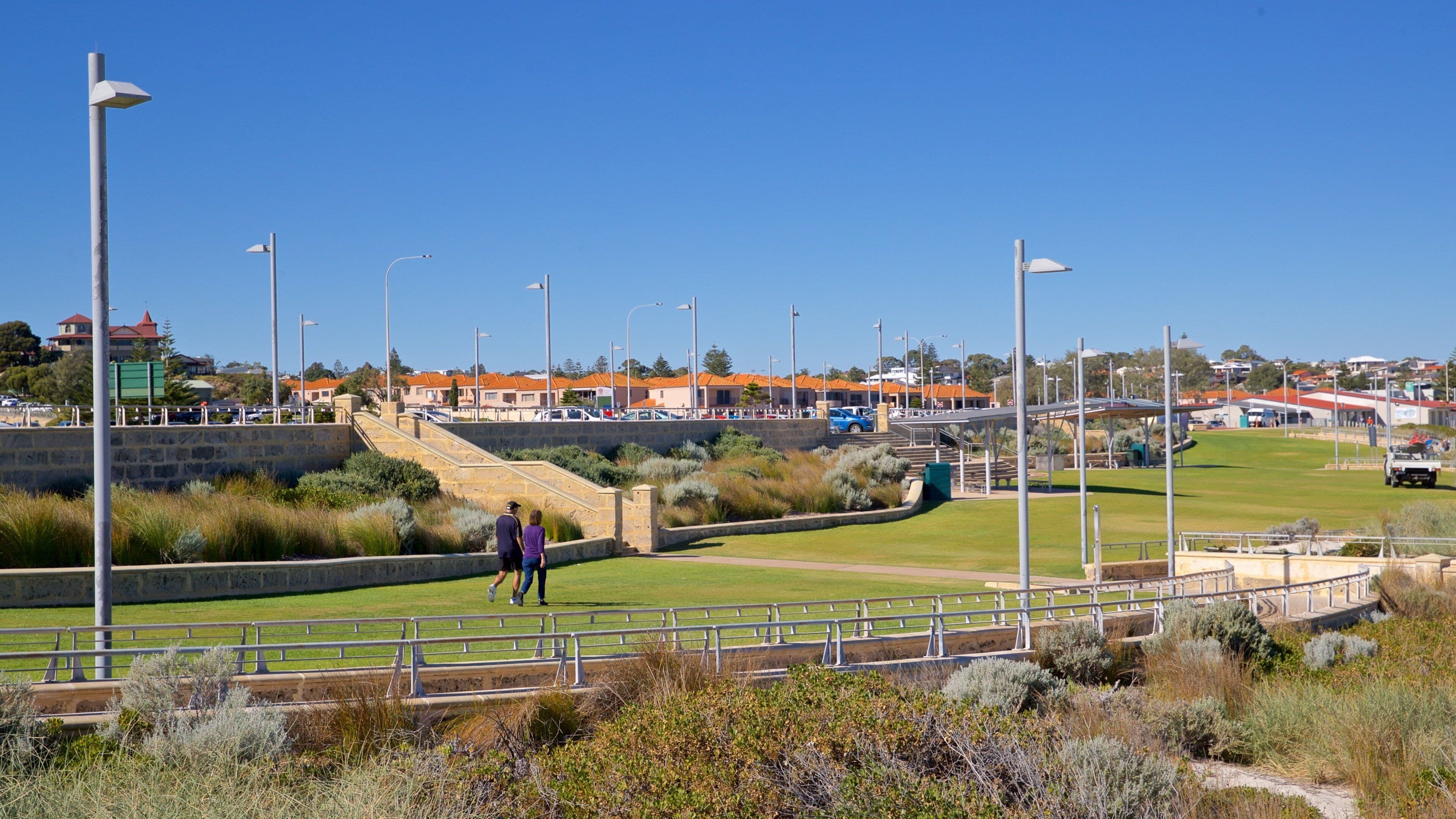 Sorrento Beach which includes a park as well as a couple