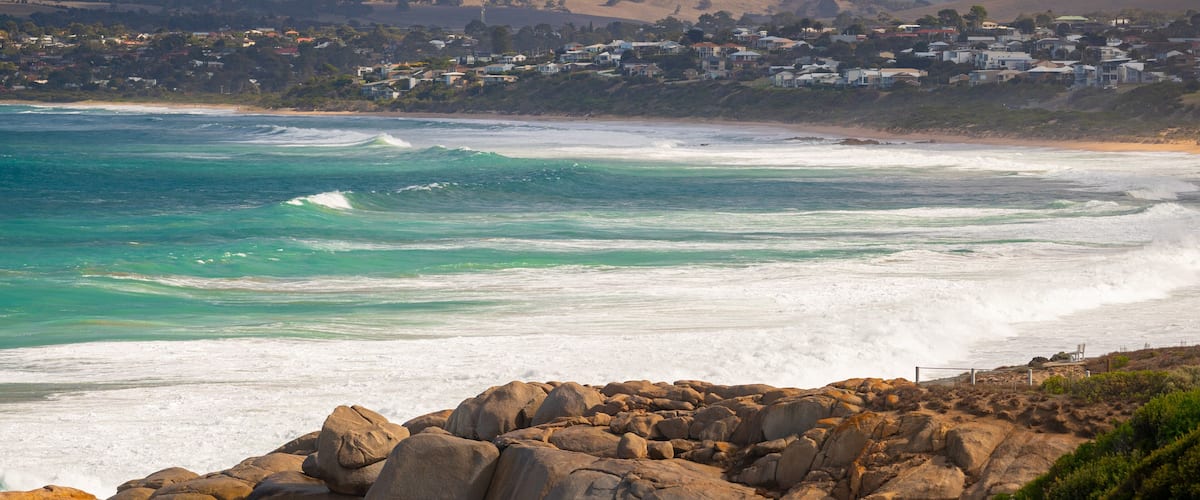 Boomer Beach which includes general coastal views
