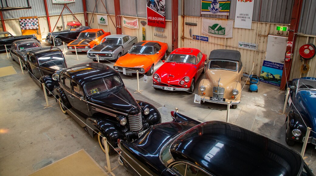Goolwa Motor Museum featuring interior views and heritage elements