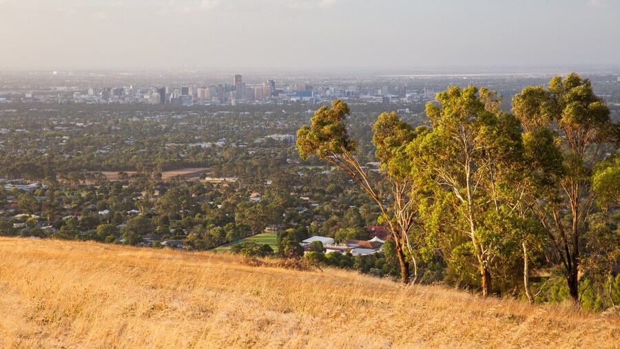 Brownhill Creek Recreation Park which includes a city, landscape views and tranquil scenes
