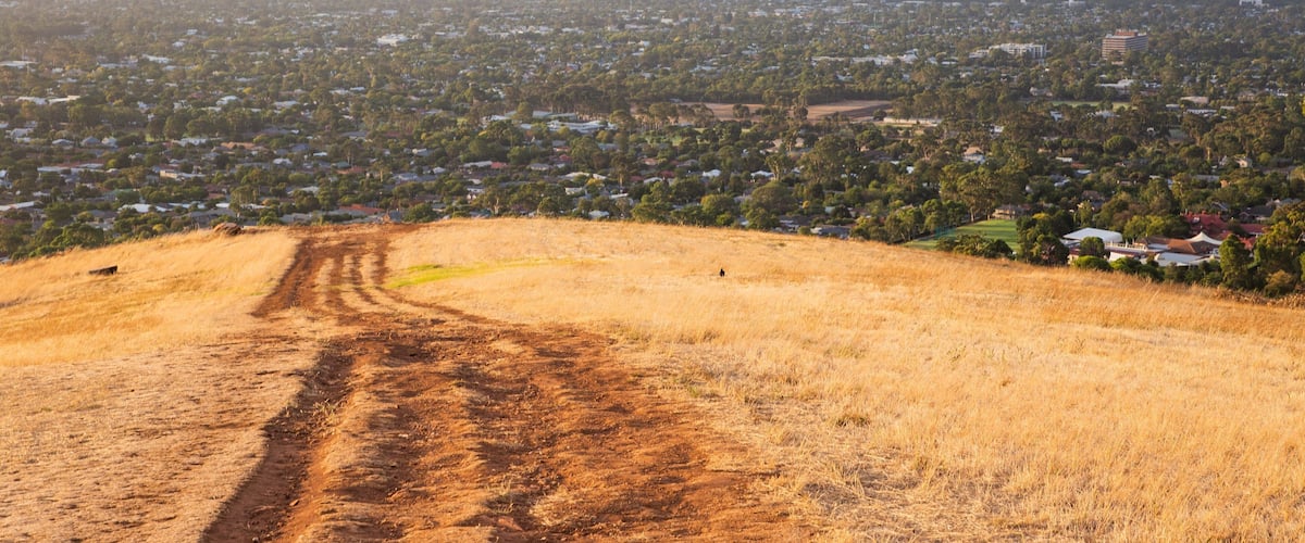 Brownhill Creek Recreation Park which includes a city, landscape views and tranquil scenes