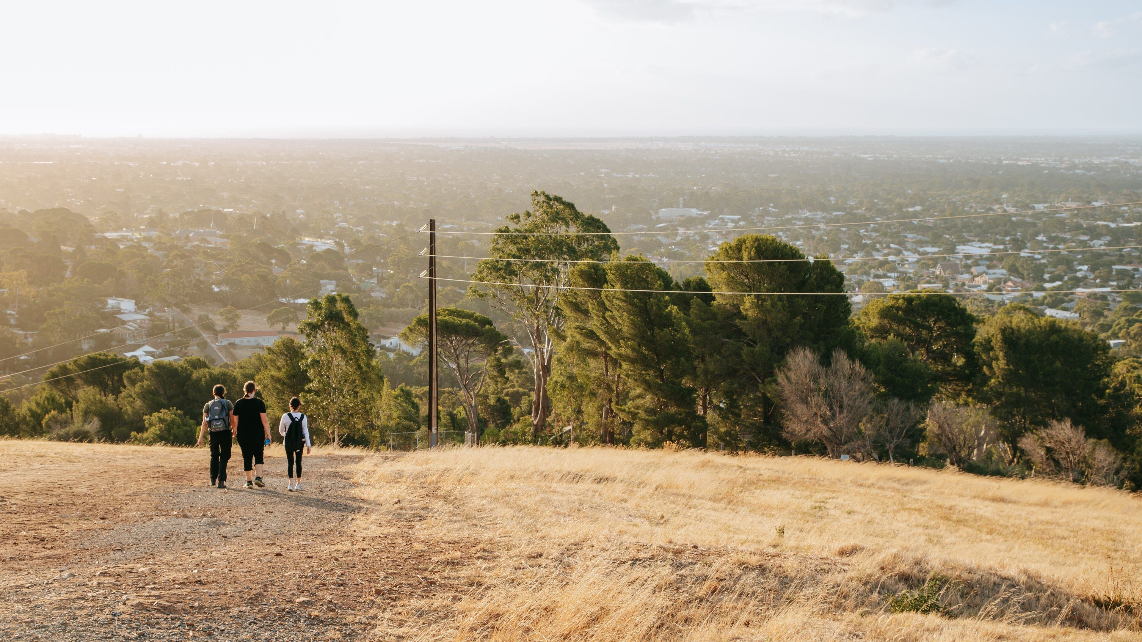 Brownhill Creek Recreation Park showing a sunset, tranquil scenes and landscape views
