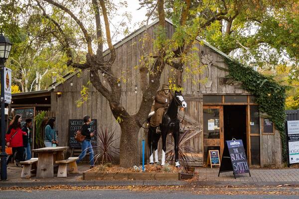 Udder Delights Cheese Cellar featuring street scenes