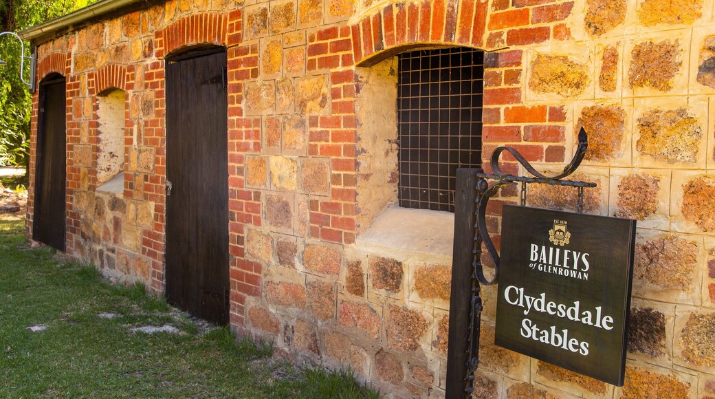 Baileys of Glenrowan which includes signage and heritage elements