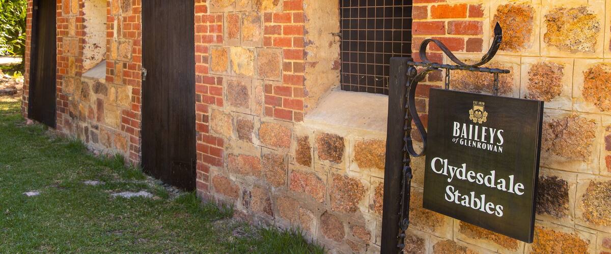 Baileys of Glenrowan which includes signage and heritage elements