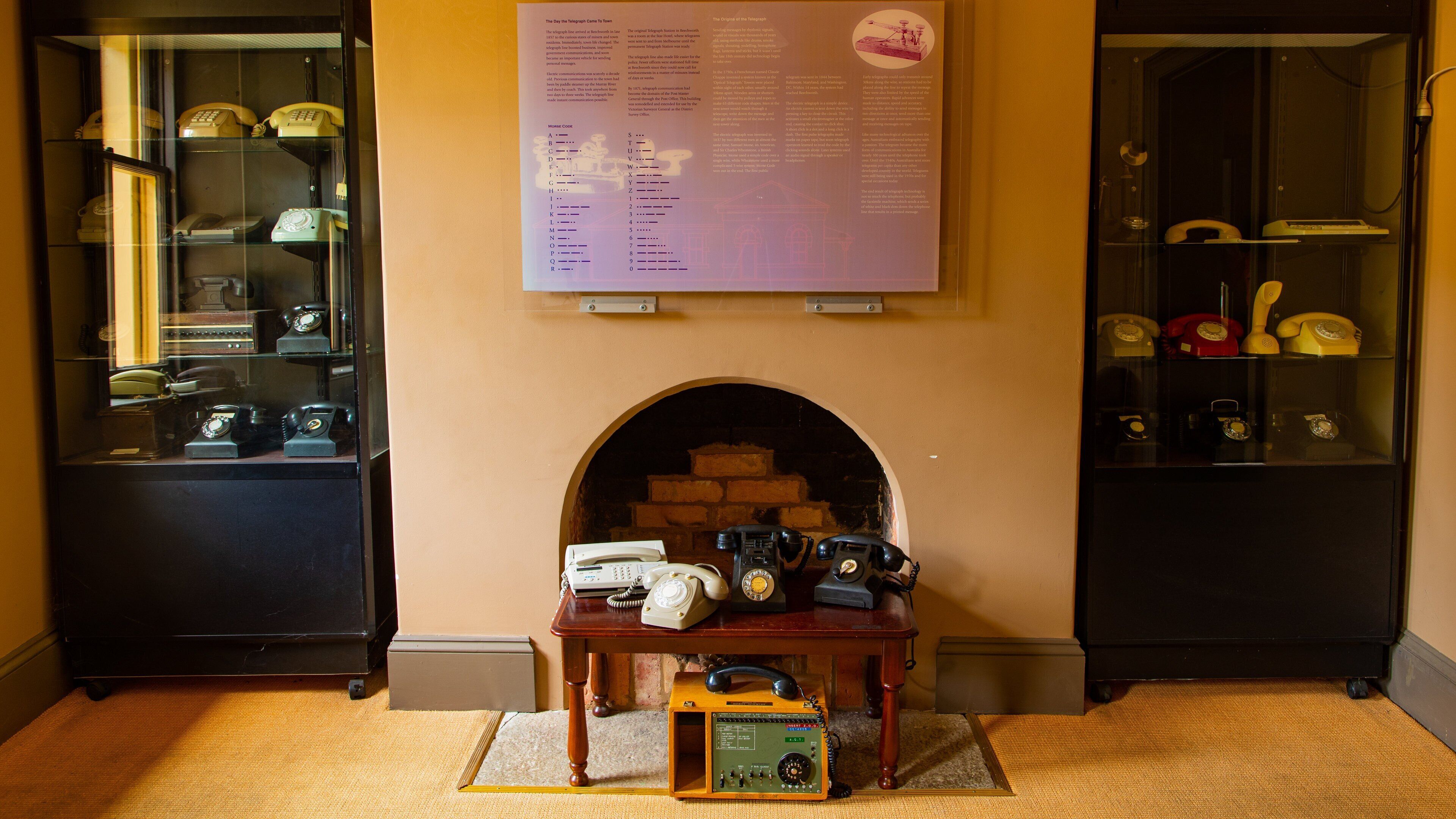 Beechworth Telegraph Station which includes interior views