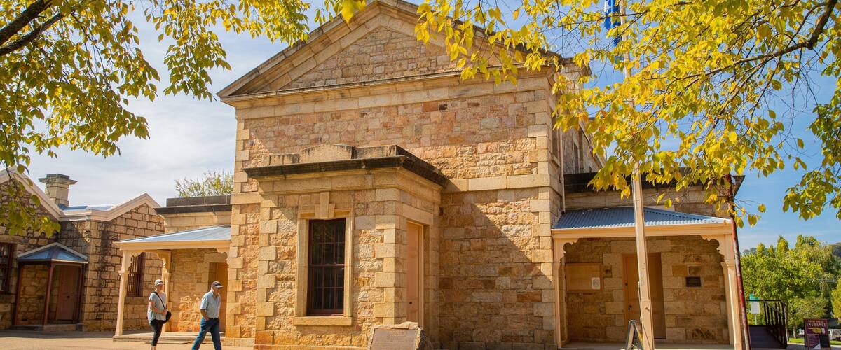 Beechworth Historic Courthouse which includes heritage elements and an administrative buidling as well as a couple