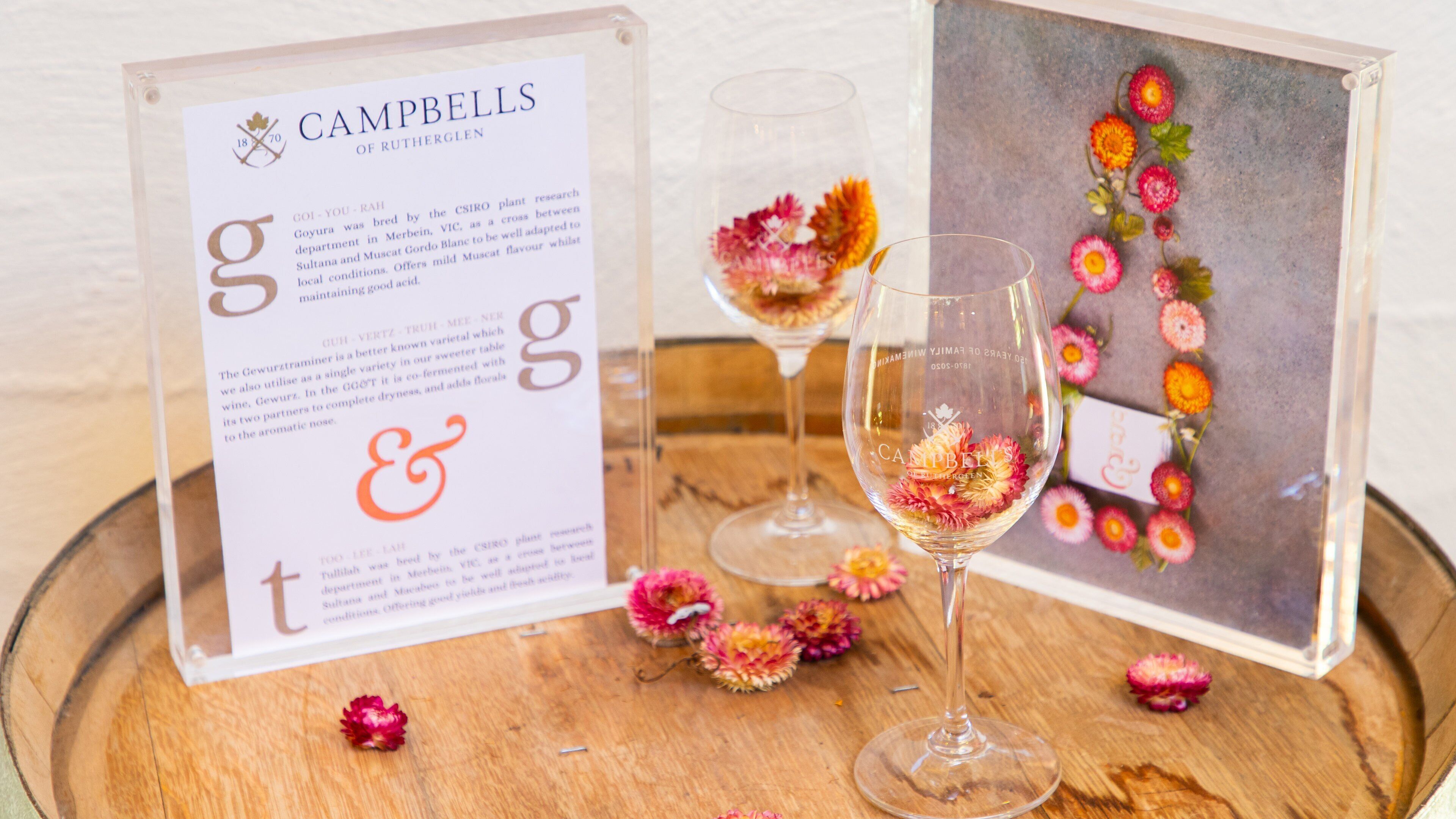 Campbells Winery which includes signage