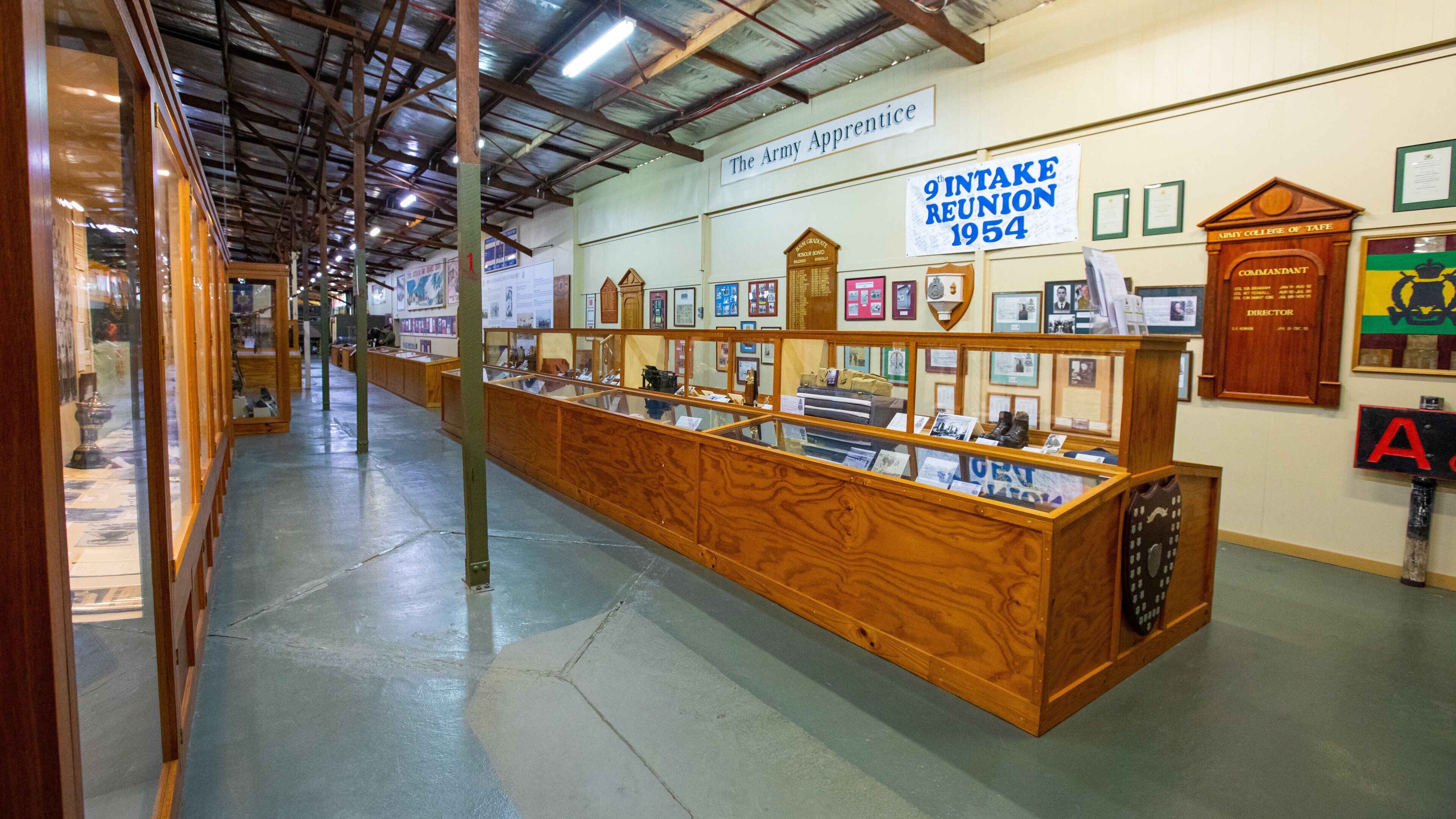Army Museum Bandiana featuring interior views