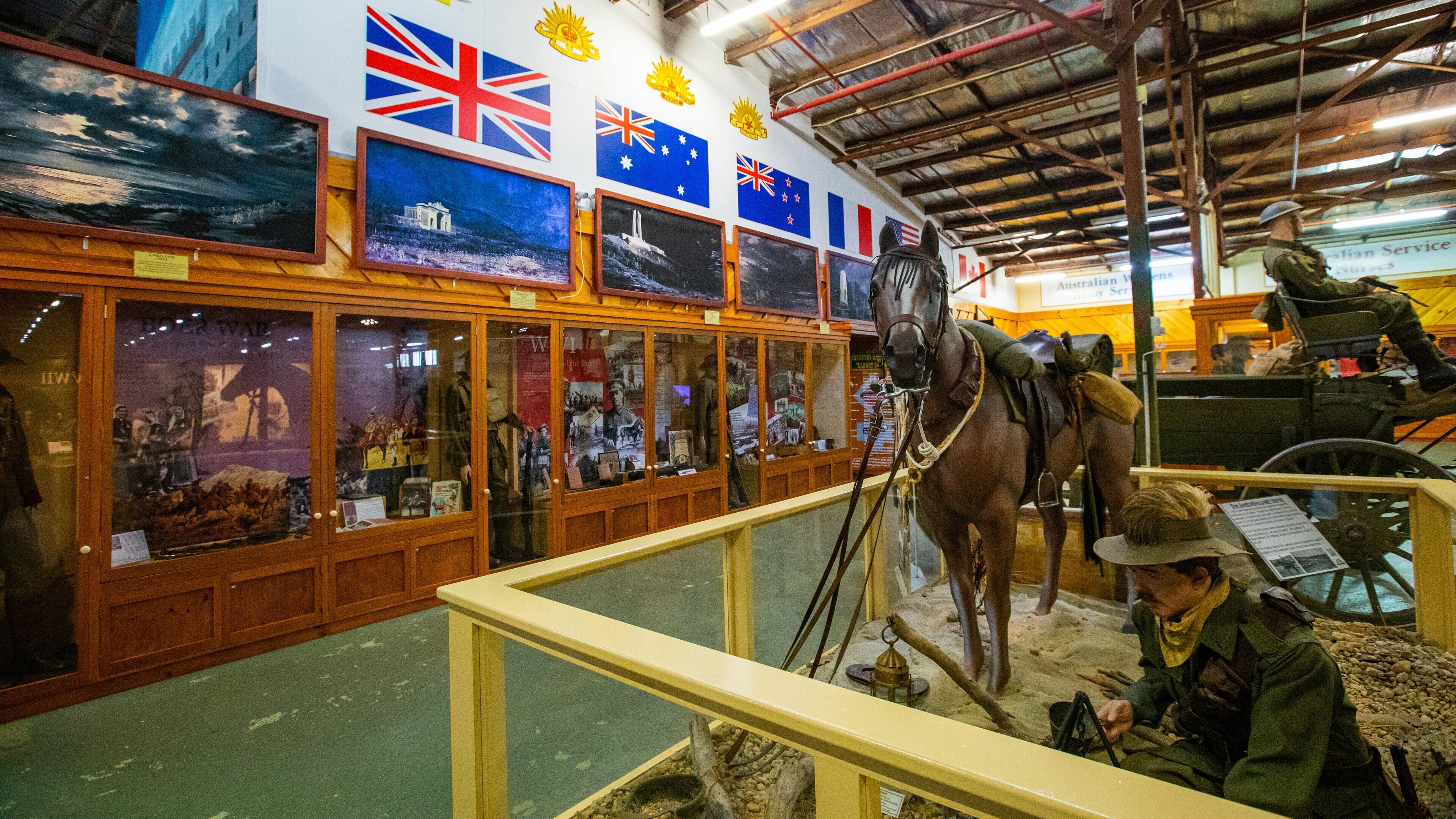Army Museum Bandiana showing interior views