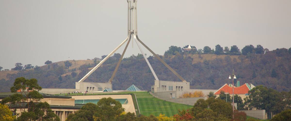 Canberra que incluye un edificio administrativo