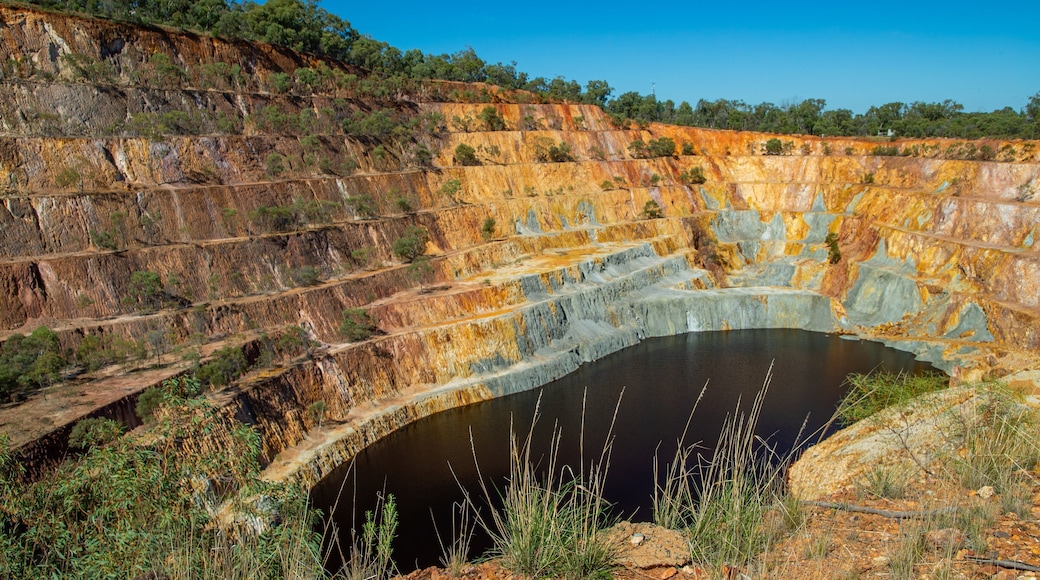 Peak Hill Open Cut Experience which includes a lake or waterhole