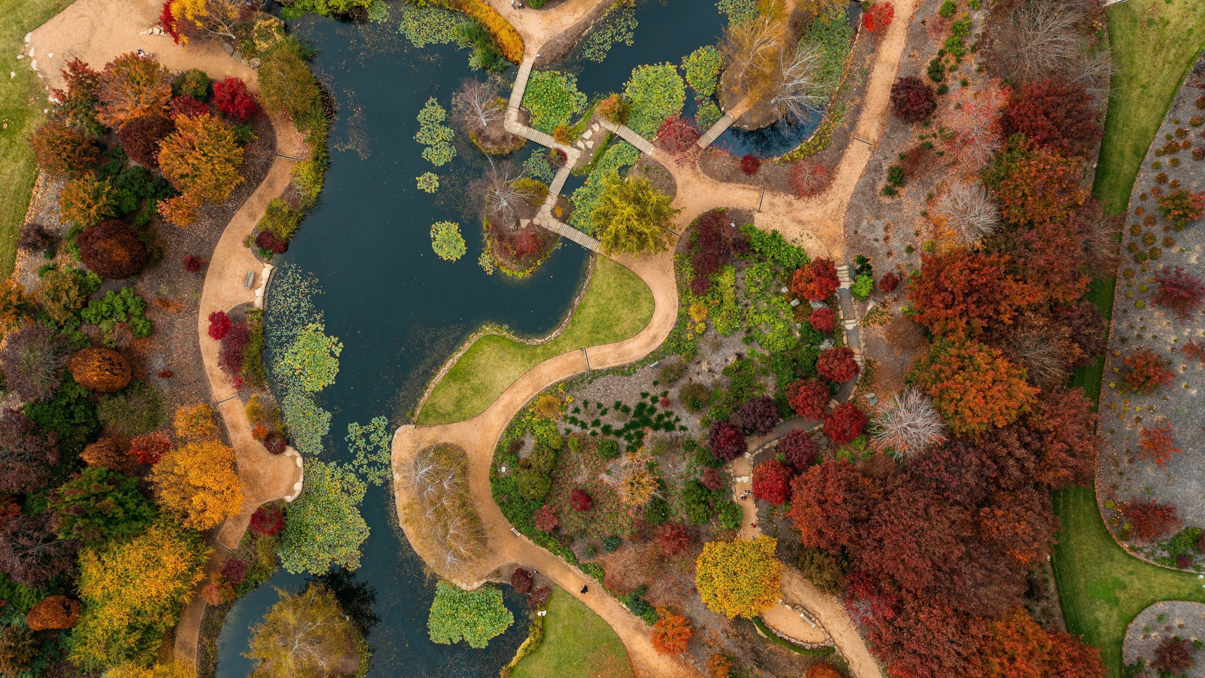 Mayfield Garden which includes a pond and a garden