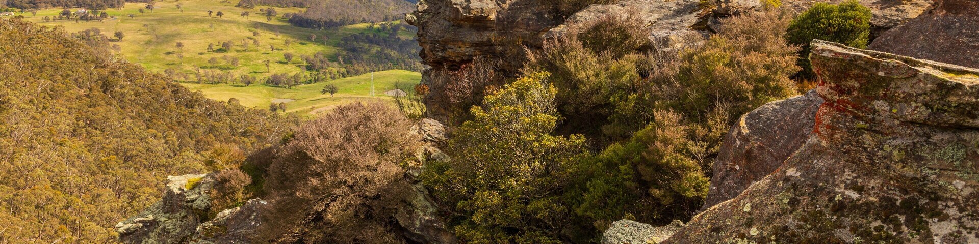 Hassans Wall Lookout featuring a gorge or canyon and tranquil scenes