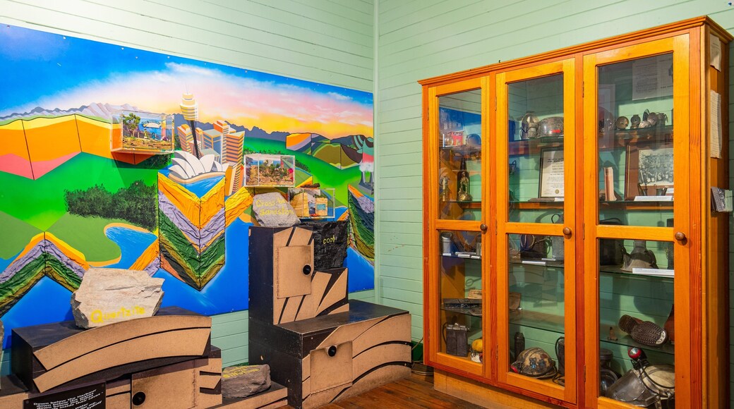 State Mine Heritage Park and Railway featuring interior views