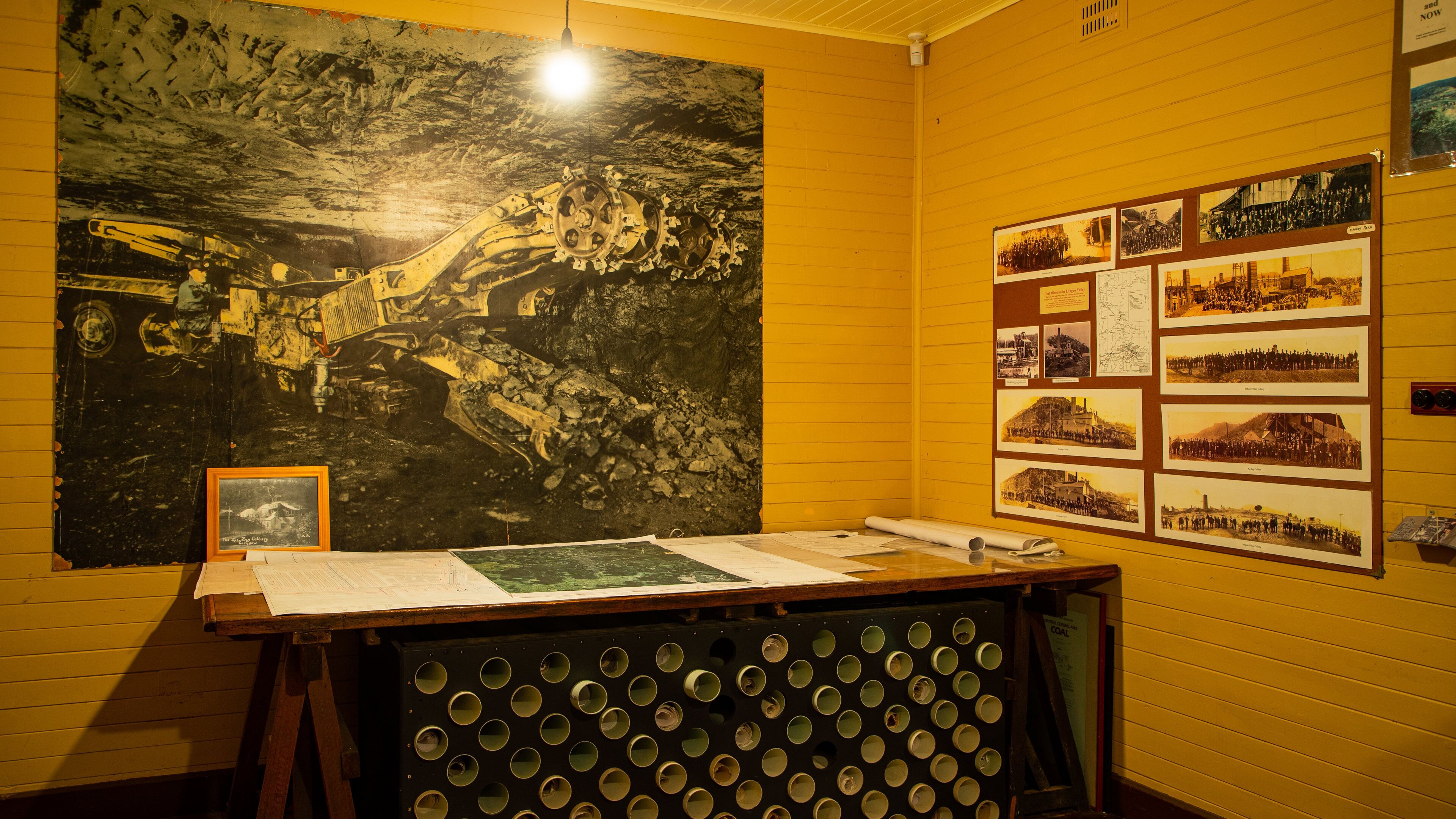State Mine Heritage Park and Railway showing interior views
