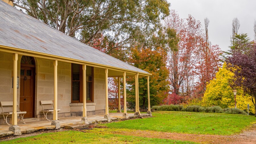 Eskbank House and Museum featuring a park