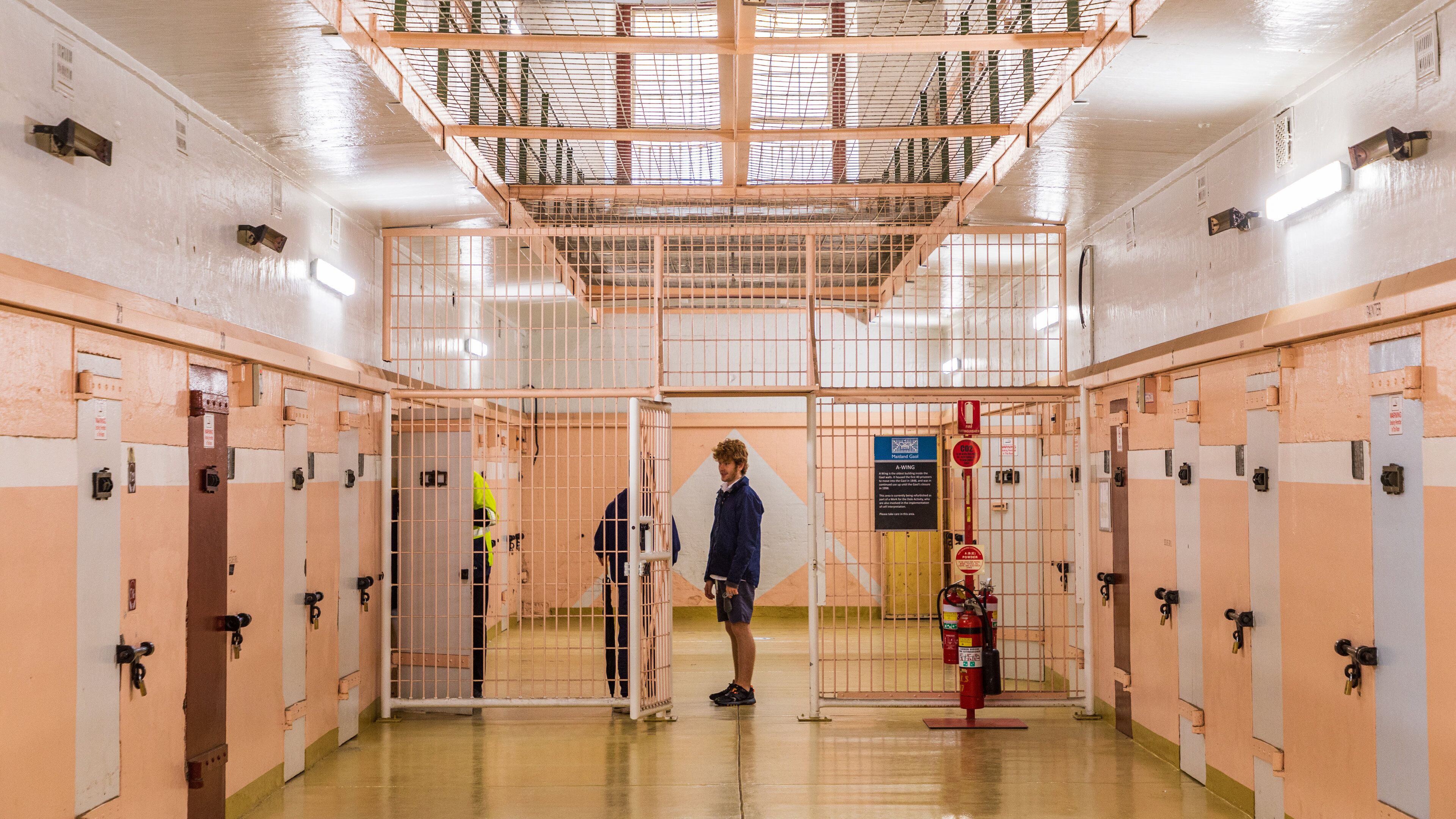Maitland Gaol showing interior views