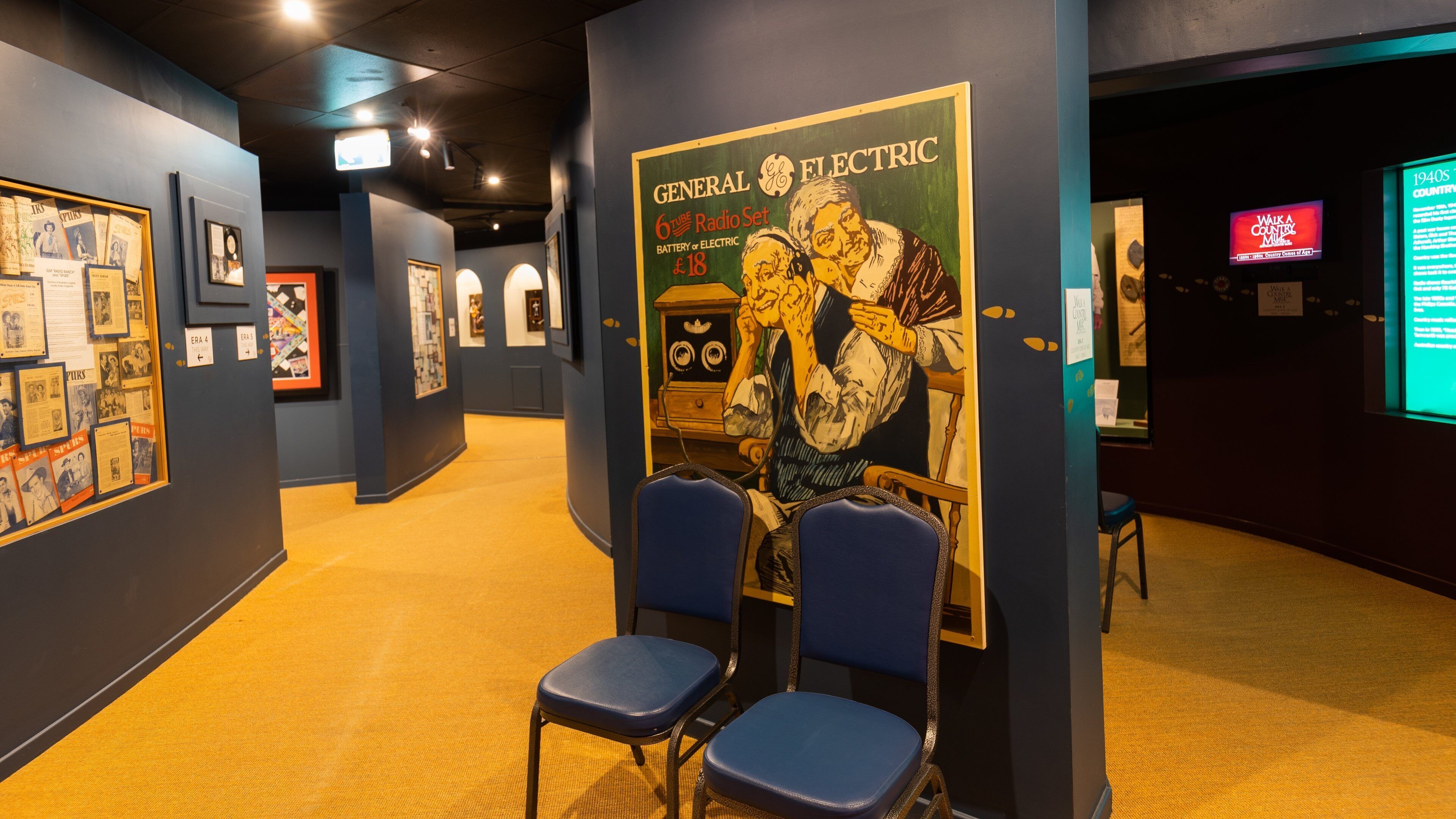 Australian Country Music Hall of Fame featuring interior views and art