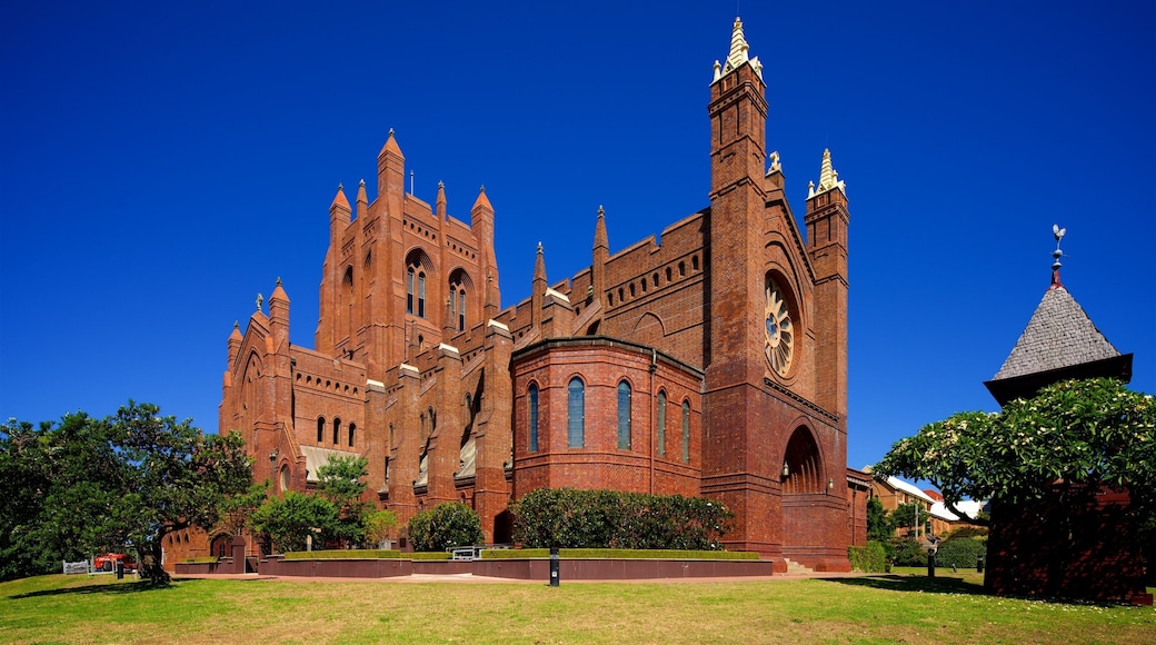 Newcastle som viser en kirke eller en katedral
