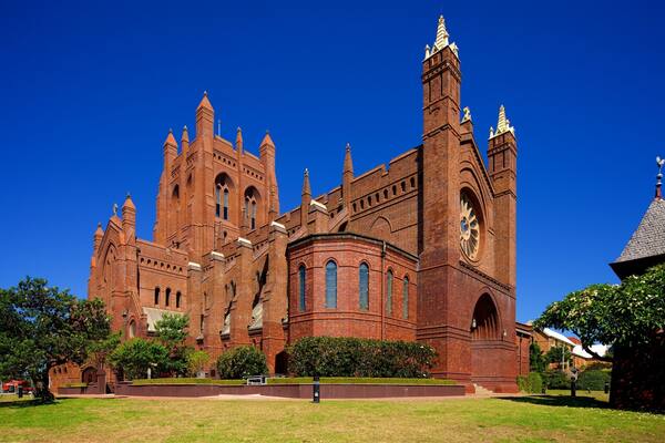 Newcastle which includes a church or cathedral