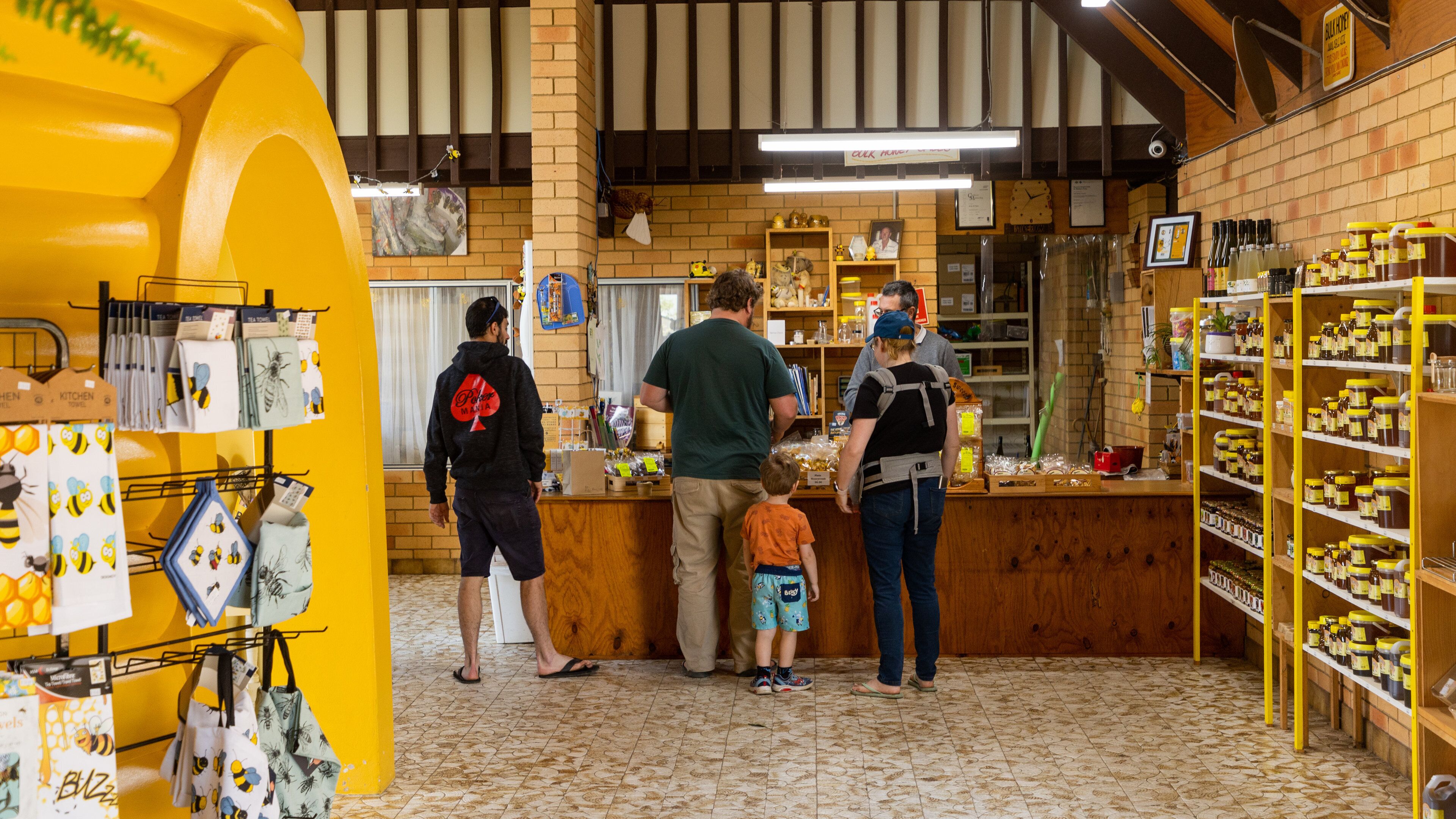 The Honey Place featuring interior views as well as a family