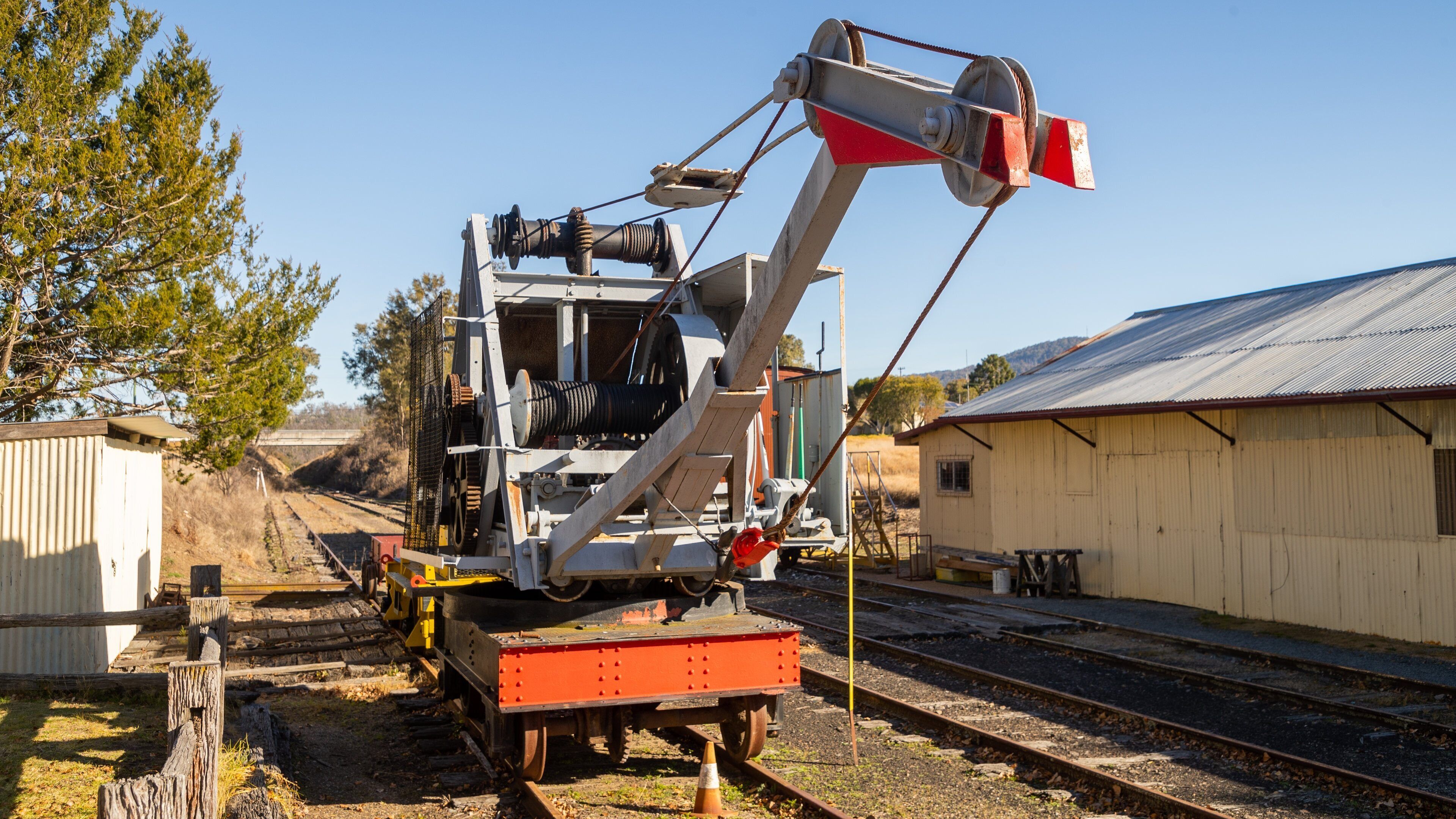 Tenterfield Railway Museum featuring industrial elements and railway items