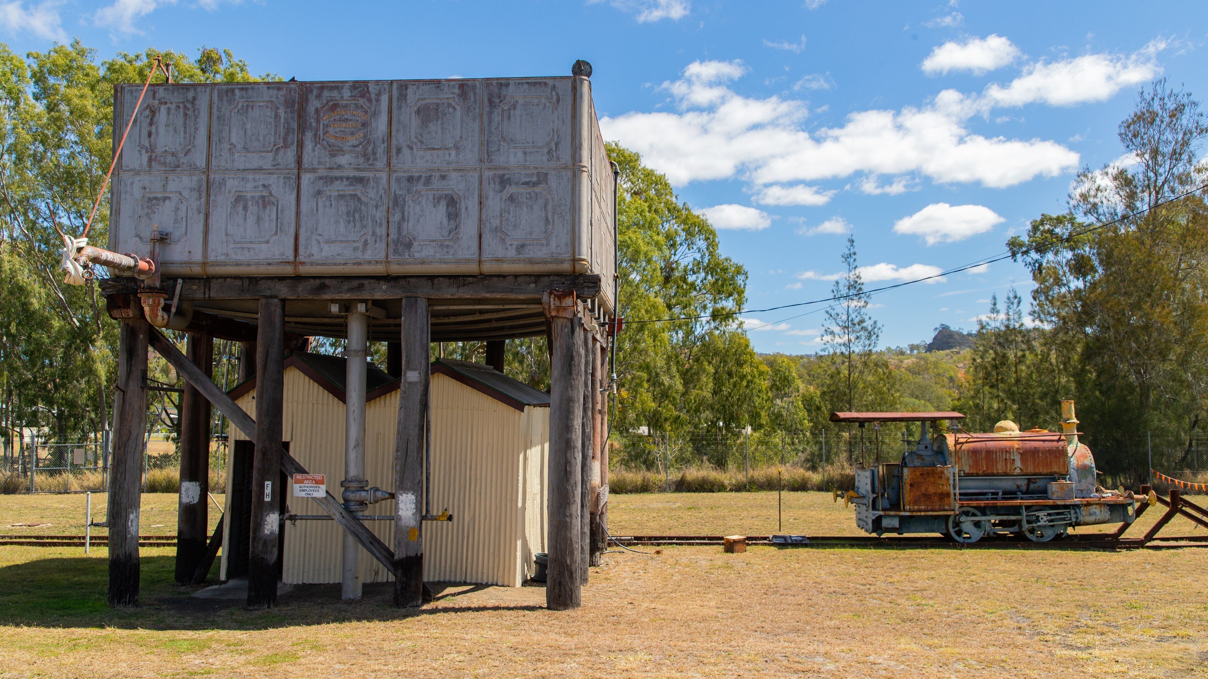 Mount Morgan Railway Museum which includes farmland