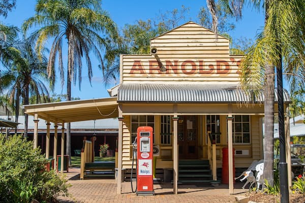 Rockhampton Heritage Village featuring heritage elements and signage