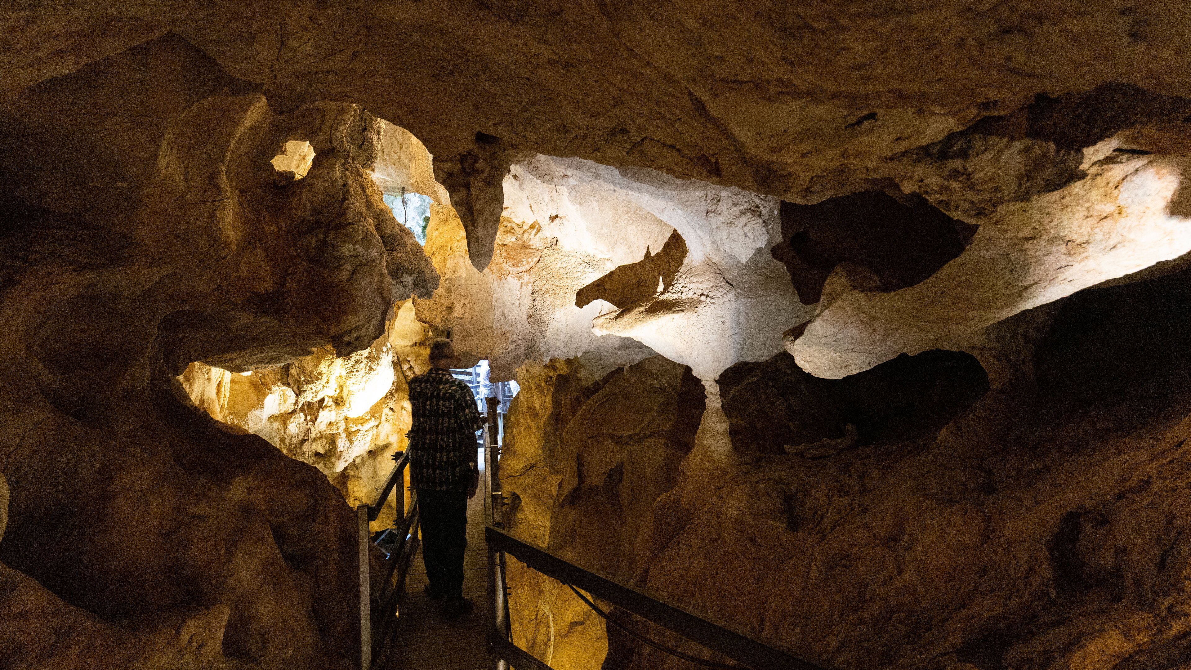 Capricorn Caves showing caving and caves