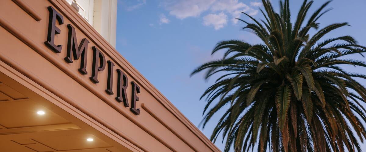 Empire Theatre showing signage