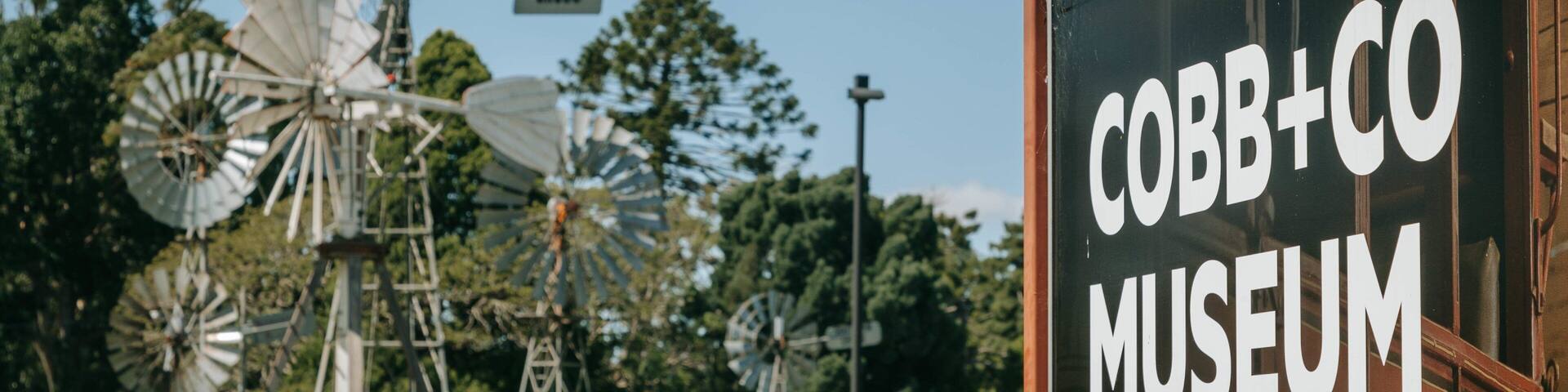 Cobb & Co Museum showing signage