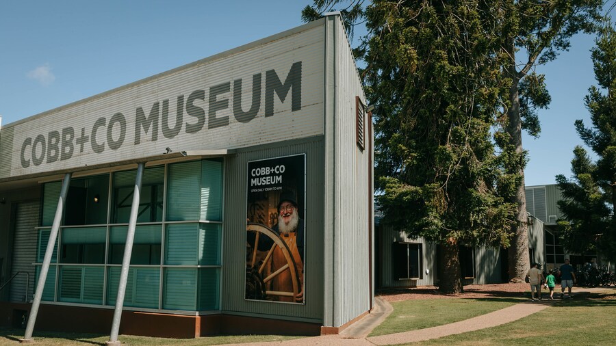 Cobb & Co Museum showing signage