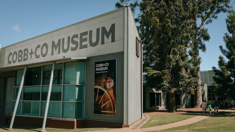 Cobb & Co Museum showing signage