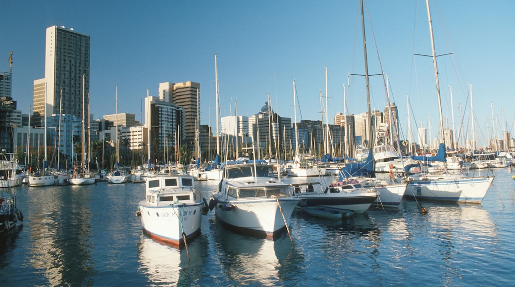 View of Point Yacht Club, Durban, KwaZulu-Natal Province, South Africa