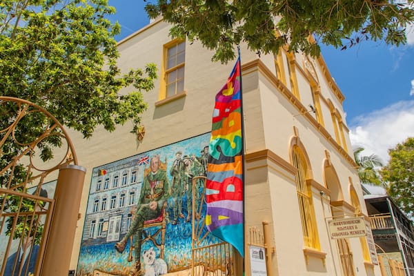 Maryborough Military & Colonial Museum featuring heritage architecture
