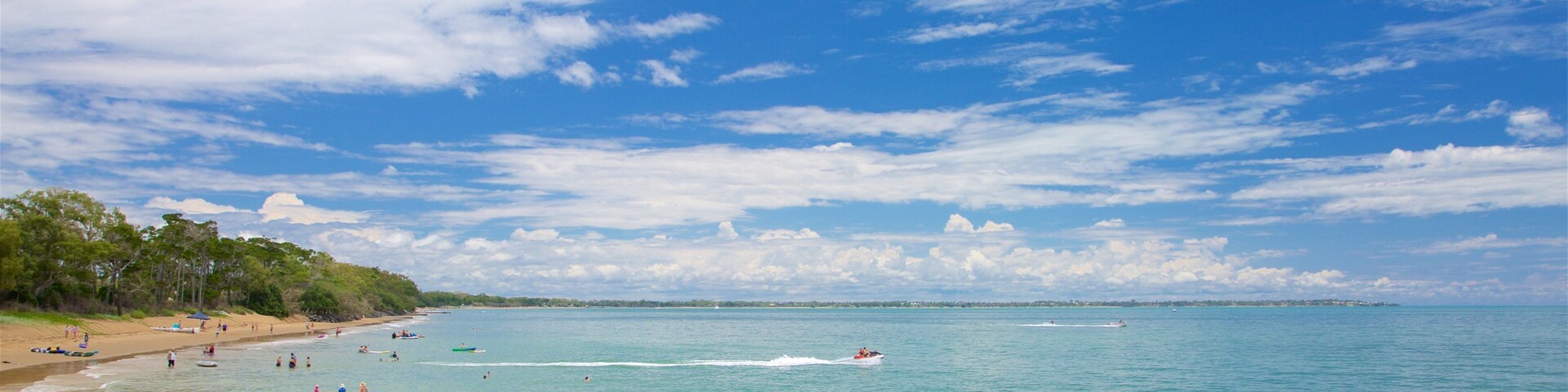 Esplanade showing general coastal views and swimming