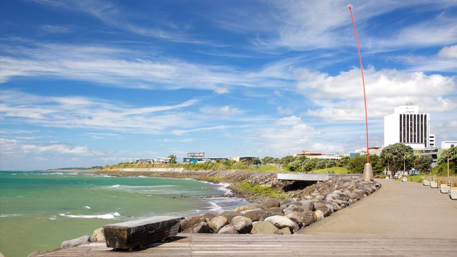 ニュー プリマス フィーチャー 湾岸あるいはハーバー と 荒々しい海岸線