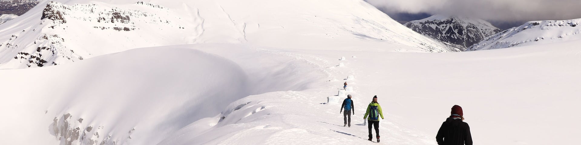 Tongariro crossing in winter,Mount ngauruhoe, the great walk, New Zealand, Tongariro National park