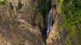 Barron Falls Lookout featuring a waterfall and a gorge or canyon