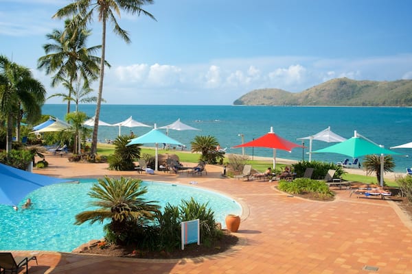 Daydream Island Rejuvenation Day Spa showing a pool and general coastal views