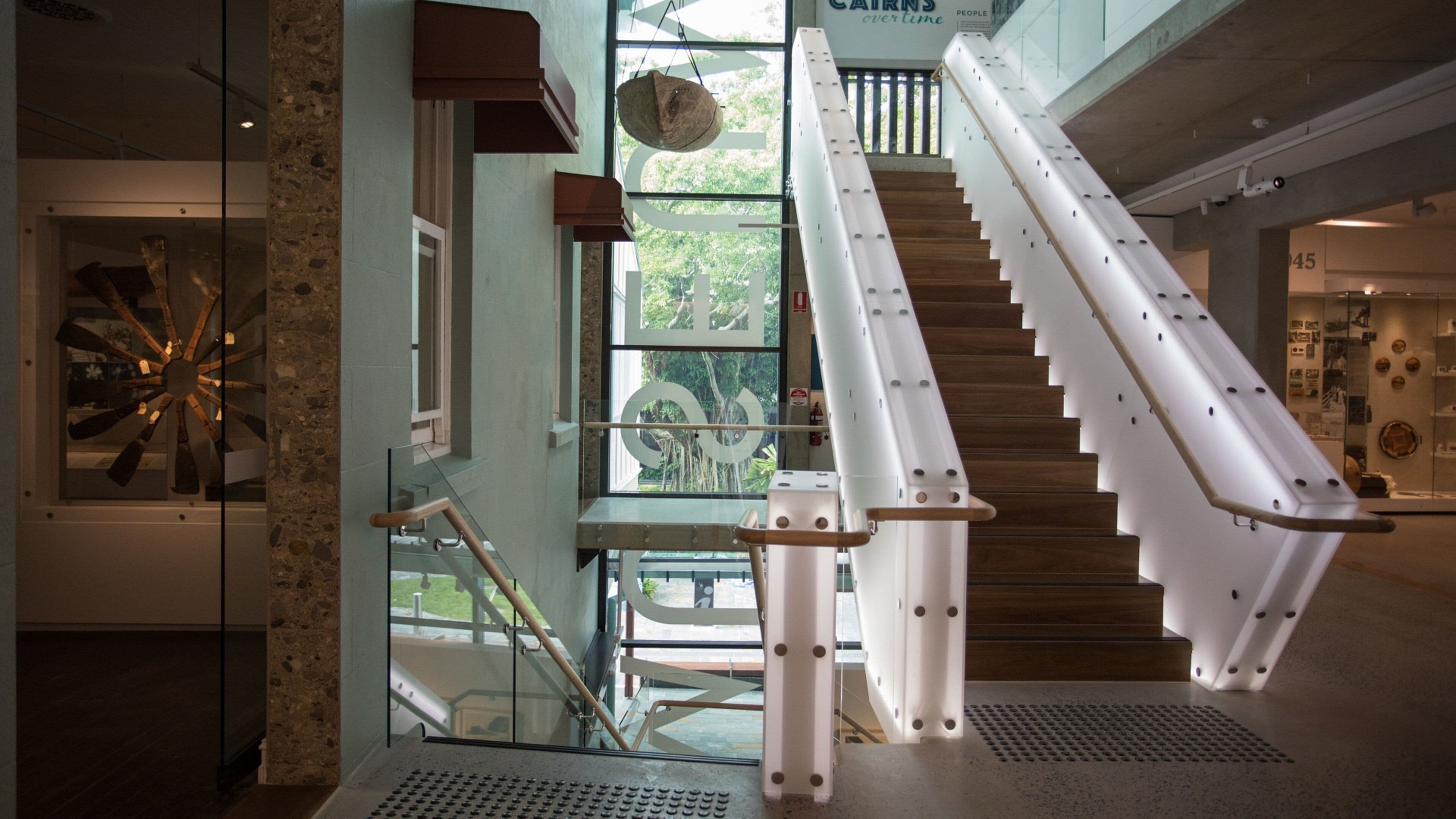The Cairns Museum showing interior views