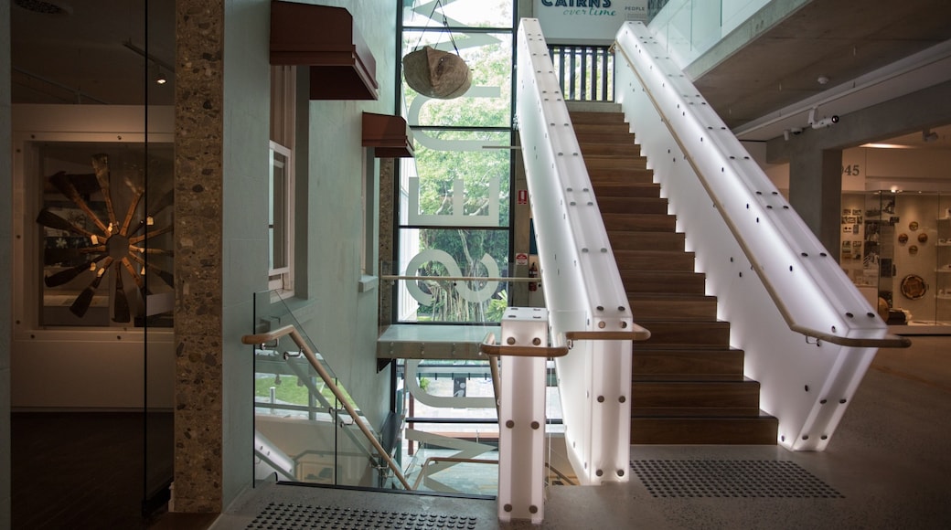 The Cairns Museum showing interior views