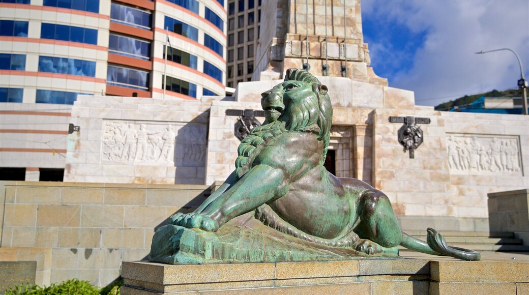 Wellington Cenotaph featuring heritage elements