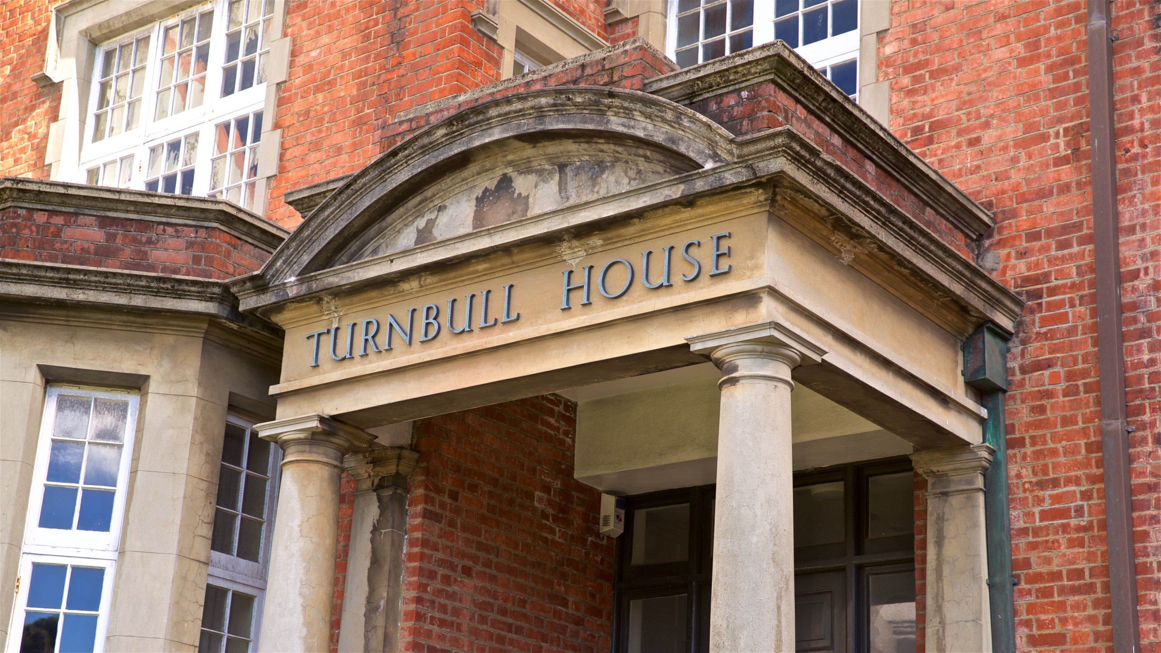 Turnbull House showing heritage elements and signage