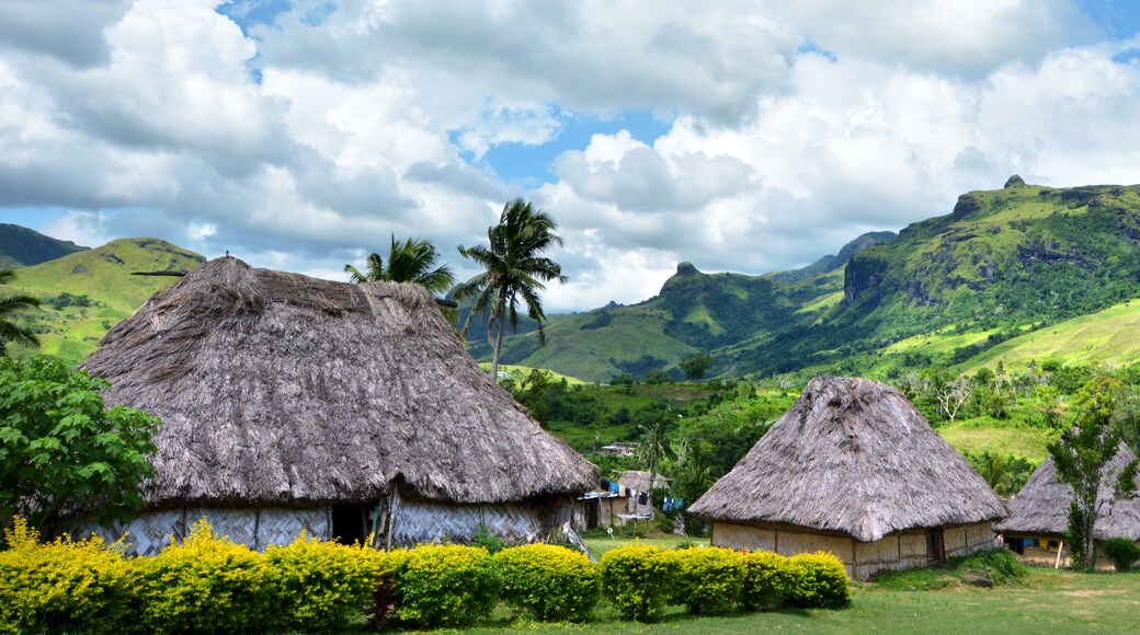 Panoramic view of Navala village Fiji
