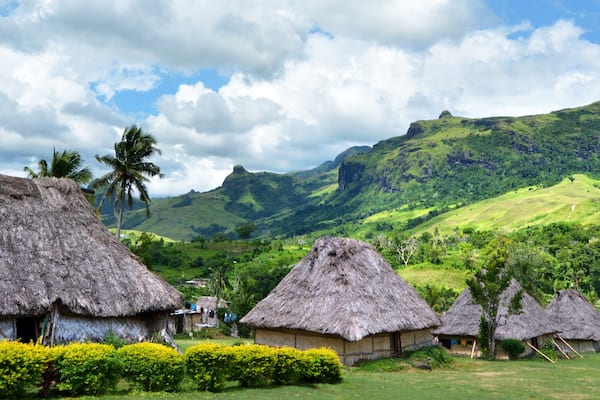 Panoramic view of Navala village Fiji