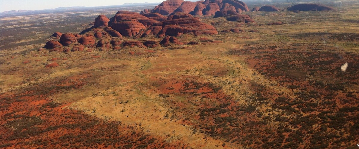 The Olgas or Kata Tjuta from 2500 feet
